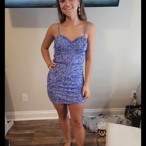 Ashley Lauren . Sequin Mini Dress